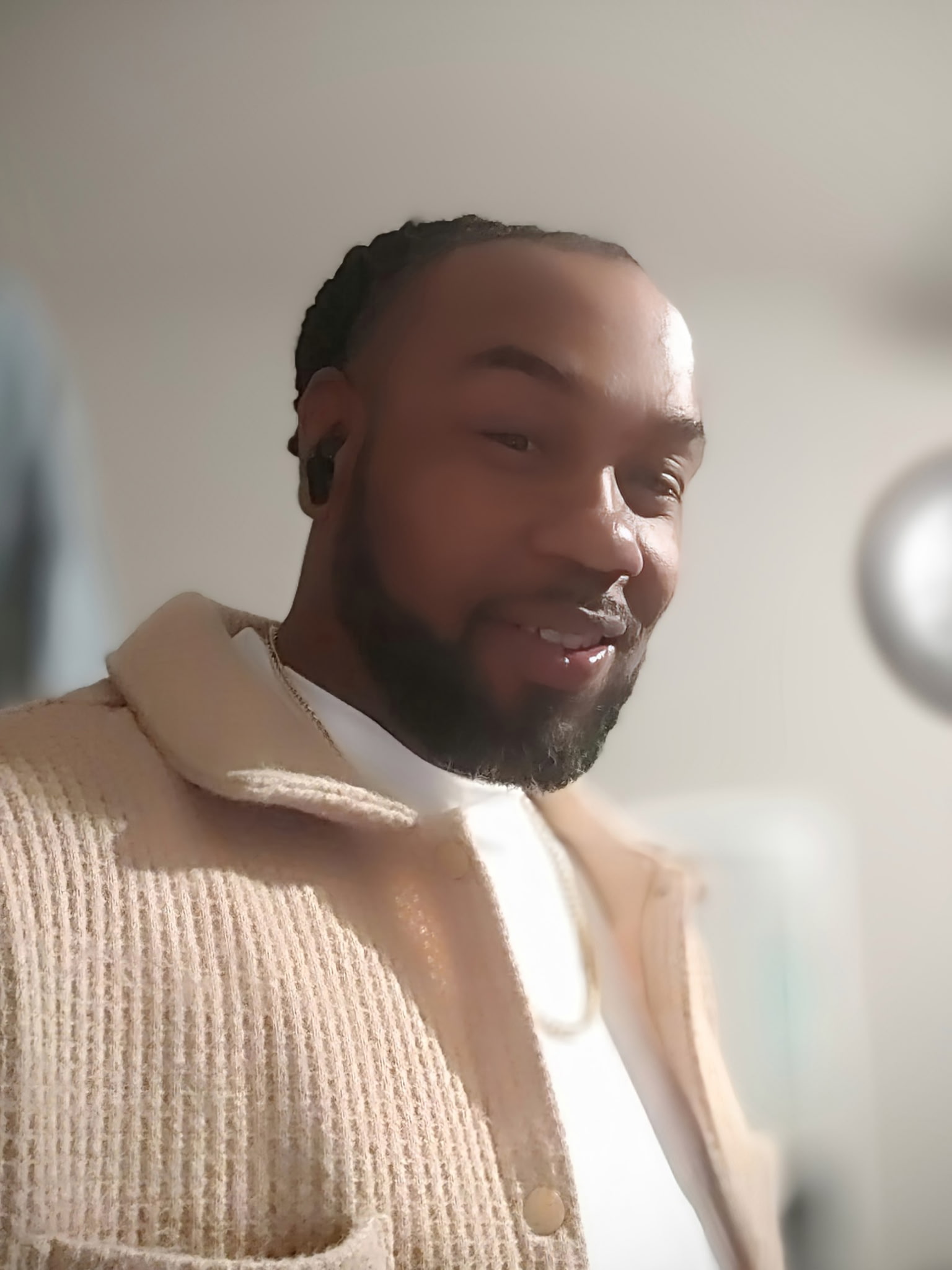 Portrait of Danny, Master Barber at The Master’s Touch Barbershop in Chesapeake, VA